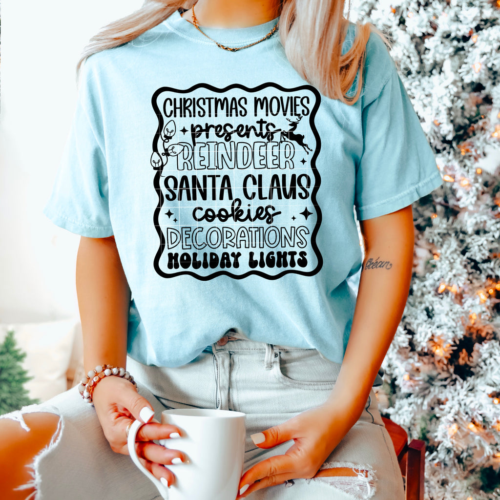 Christmas Things List (Black)