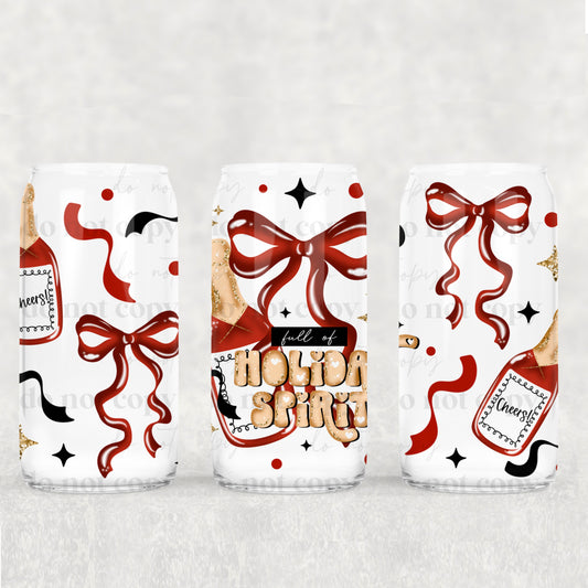 Holiday Spirit 16 oz Tumbler (Red)
