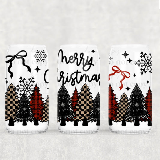 Plaid Trees 16oz Tumbler