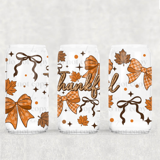 Thankful w. Bows 16oz Tumbler