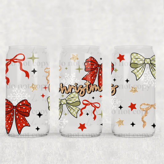 Merry Christmas Bows 16oz Tumbler
