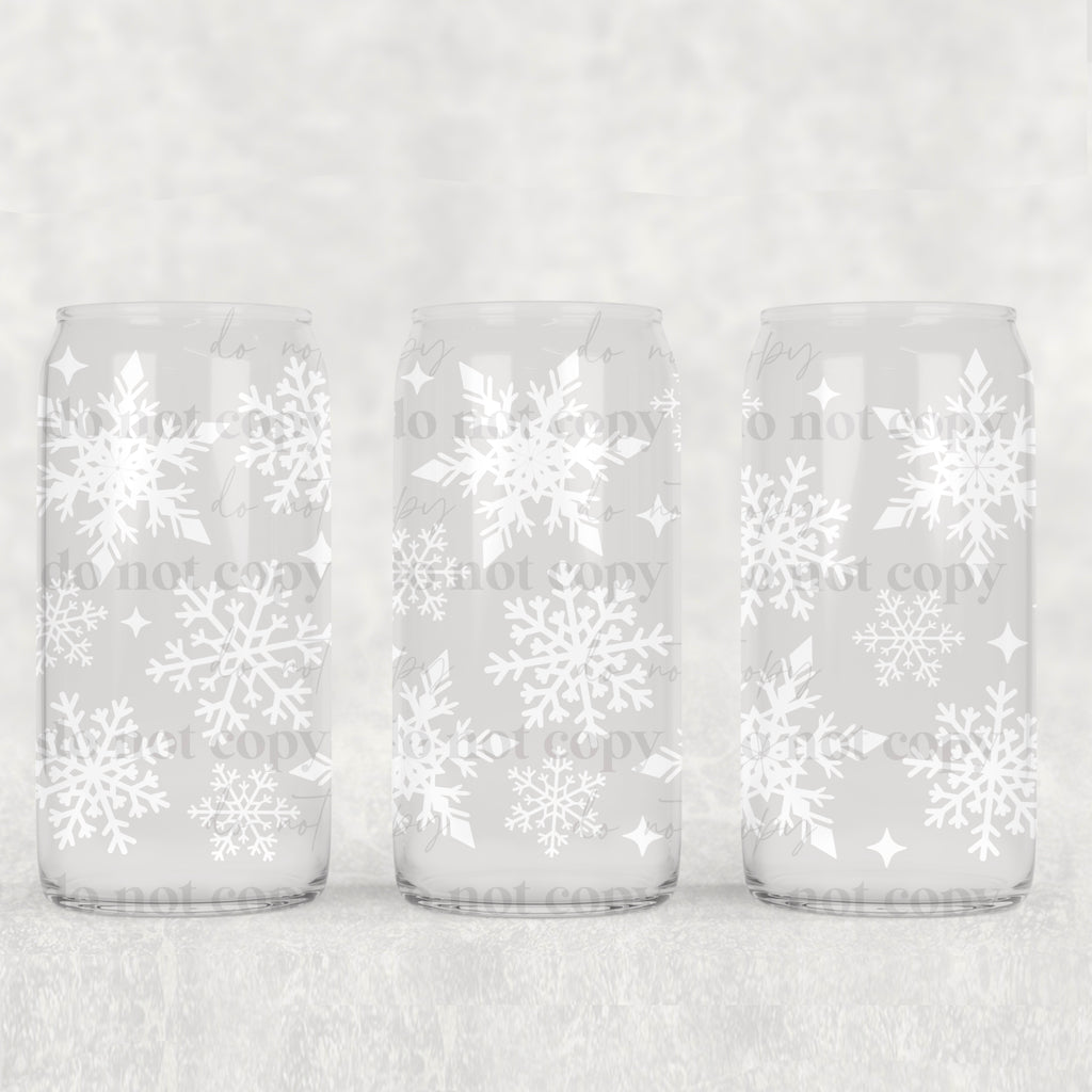 Snowflakes 16oz Tumbler (UVDTF ONLY)