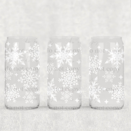 Snowflakes 16oz Tumbler (UVDTF ONLY)