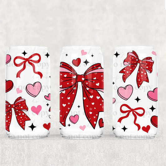 Heart Bow 16 oz Tumbler