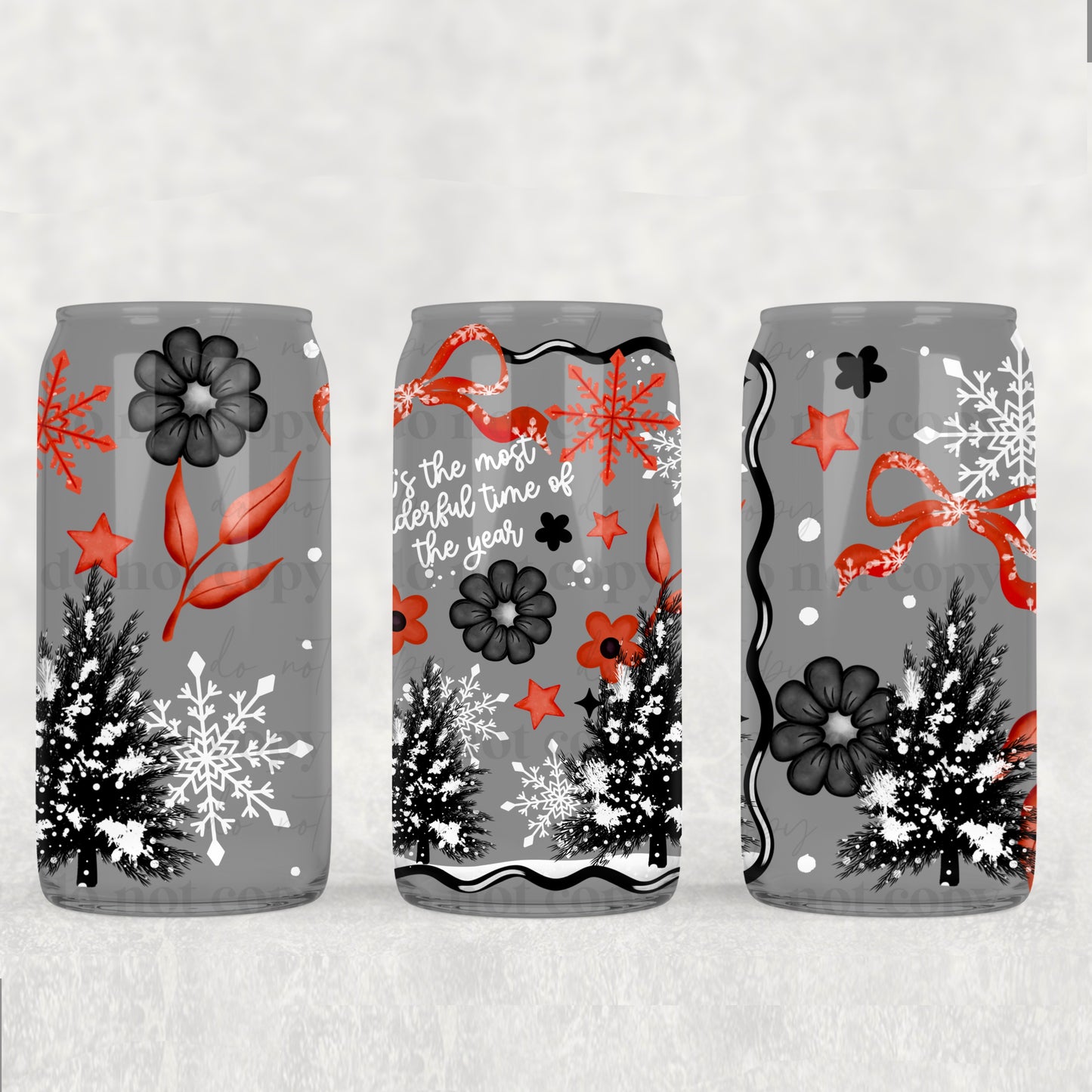 Most Wonderful Time of The Year 16oz Tumbler Sunday Faves (UVDTF ONLY)