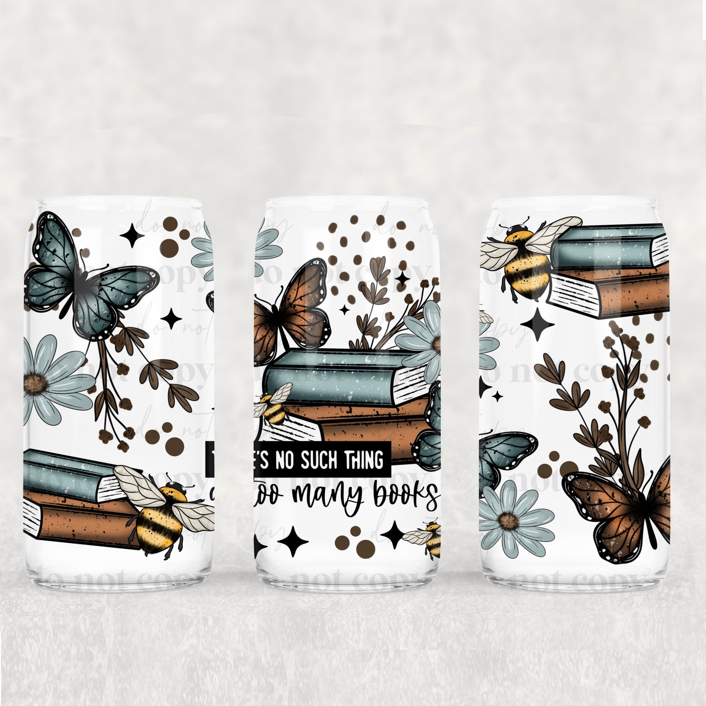 Too Many Books 16 oz Tumbler Sunday Faves