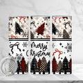 Merry Christmas Plaid Skinny Tumbler