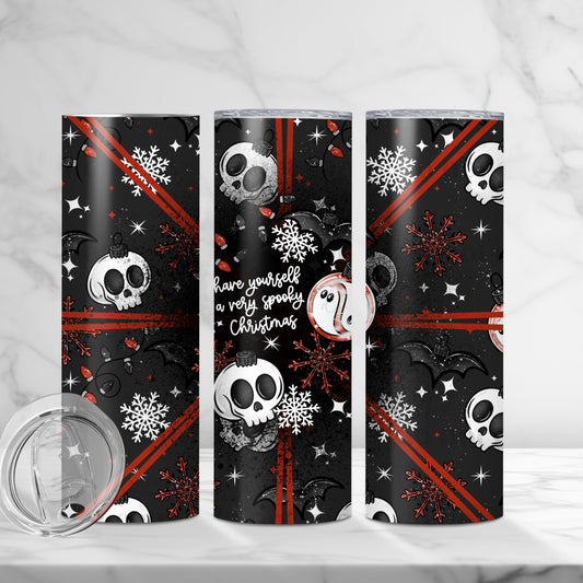 Very Spooky Christmas Skinny Tumbler