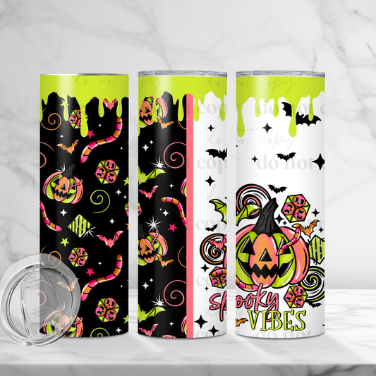 Spooky Vibes Skinny Tumbler