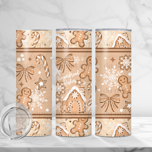 Gingerbread Wishes Skinny Tumbler