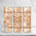 Gingerbread Bow Skinny Tumbler