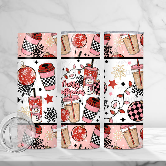 Merry Coffeemas Skinny Tumbler