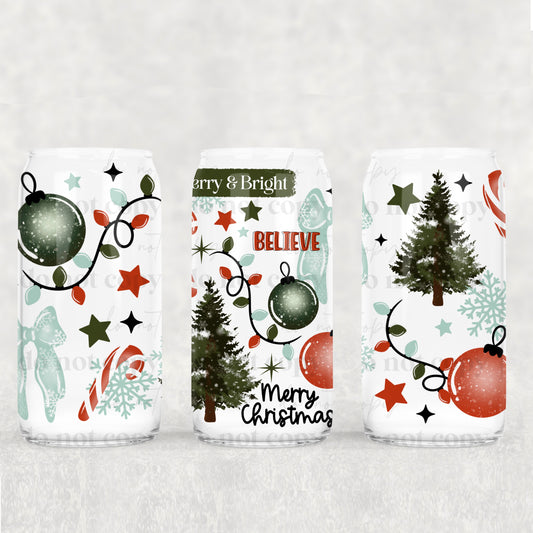 Merry & Bright Collage 16oz Tumbler