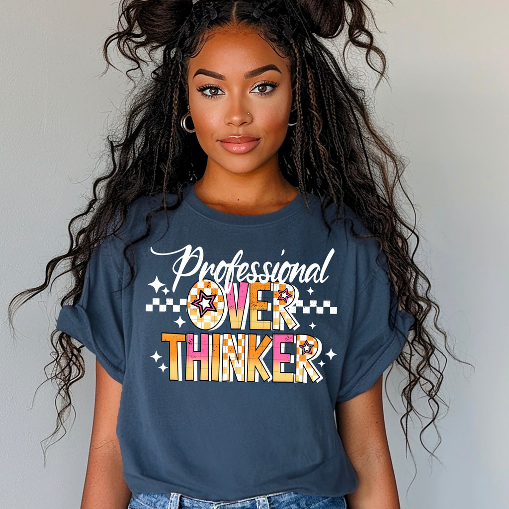 Professional Overthinker Long Sleeve T-Shirt (White)