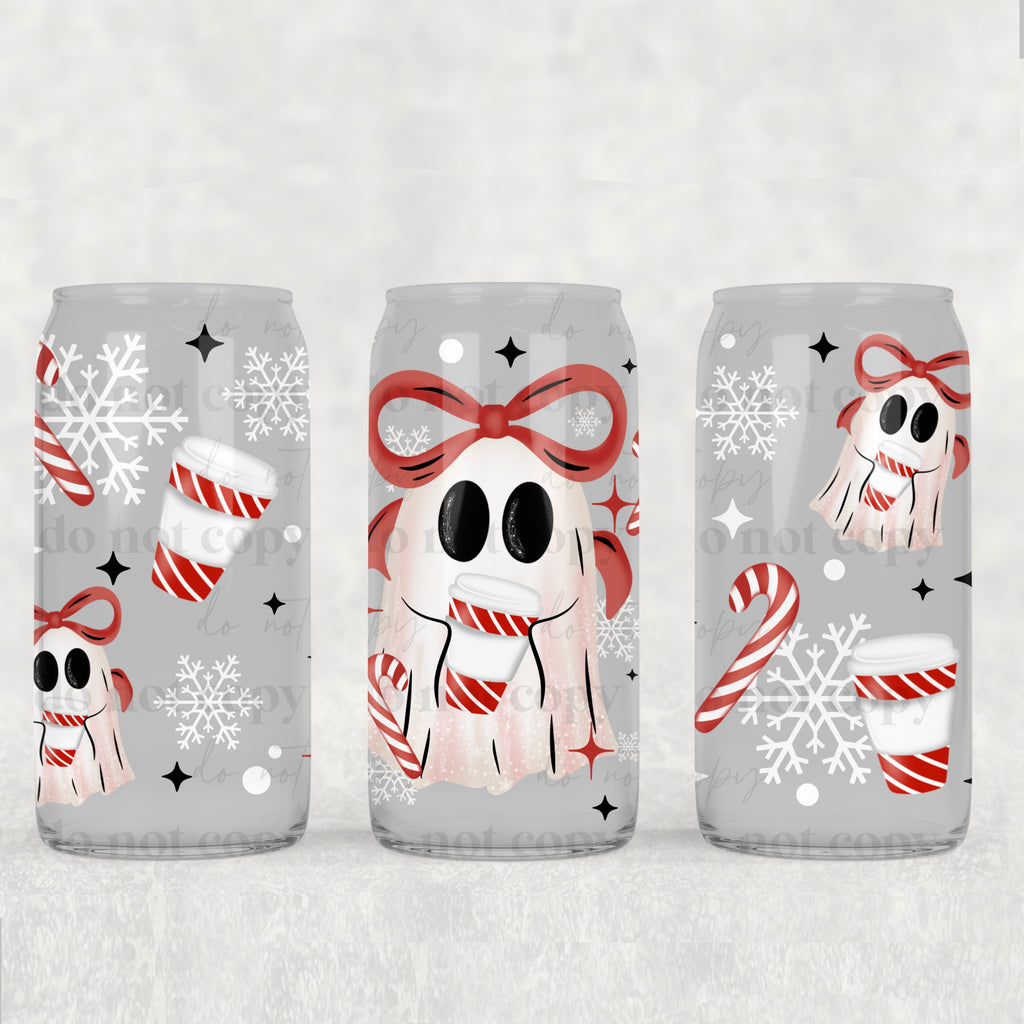 Peppermint Mocha Coffee Ghostie (UVDTF ONLY) 16oz Tumbler