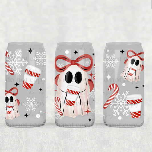 Peppermint Mocha Coffee Ghostie (UVDTF ONLY) 16oz Tumbler