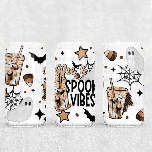 Coffee & Spooky Vibes 16oz Tumbler