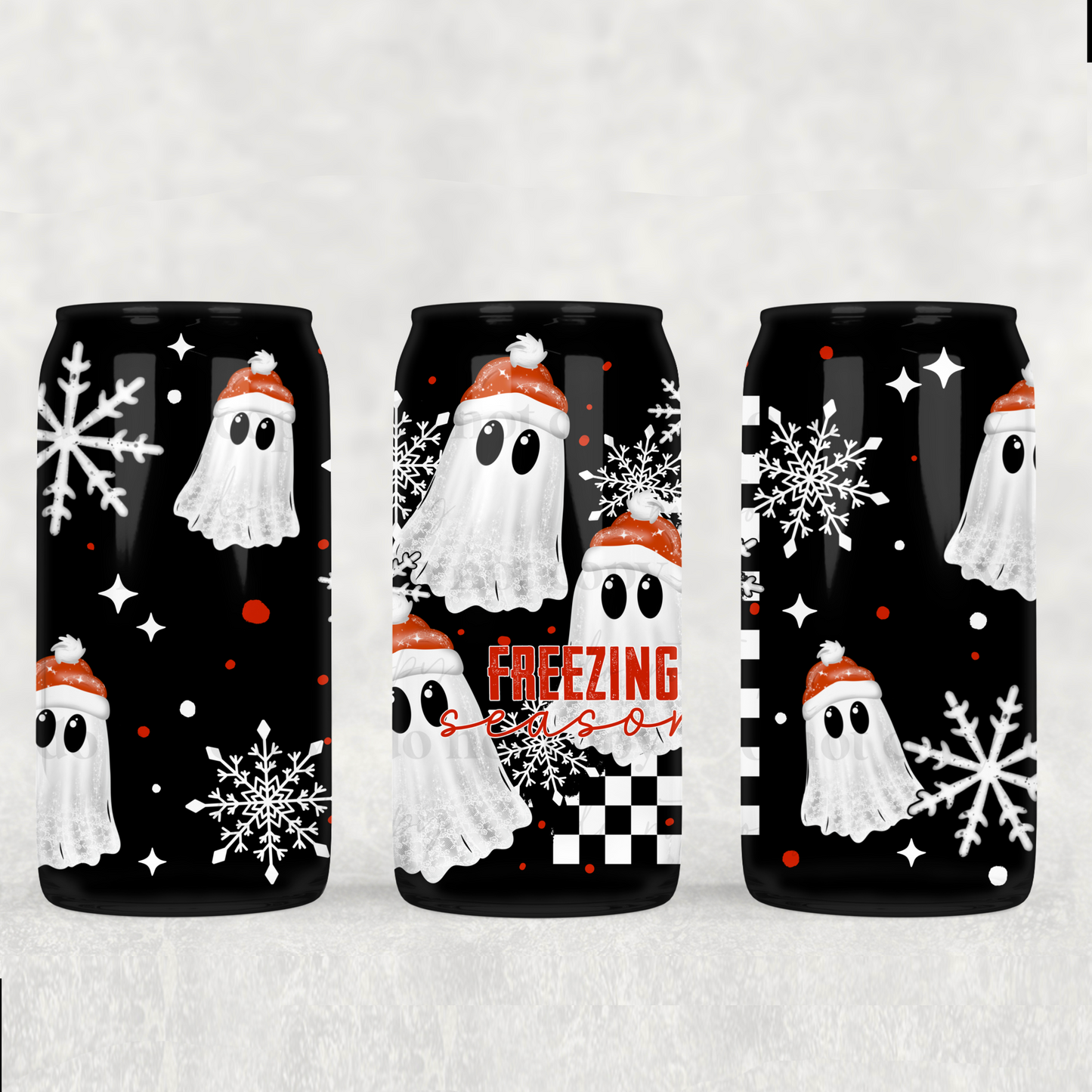 Freezing Season Ghost 16oz Tumbler (UVDTF ONLY)