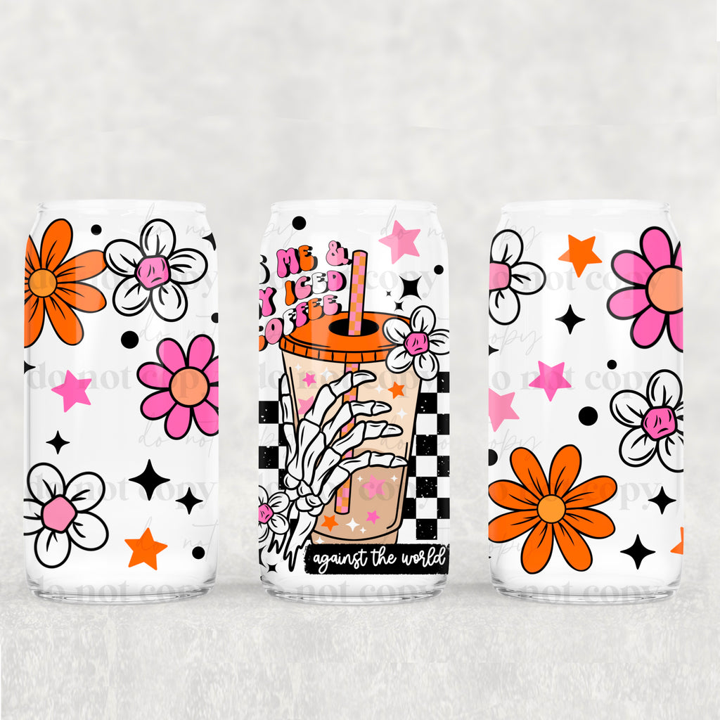 Me & My Iced Coffee Skellie 16oz Tumbler