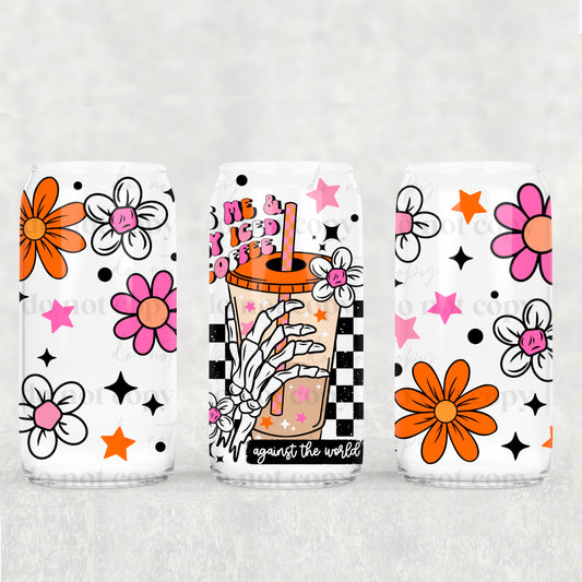Me & My Iced Coffee Skellie 16oz Tumbler