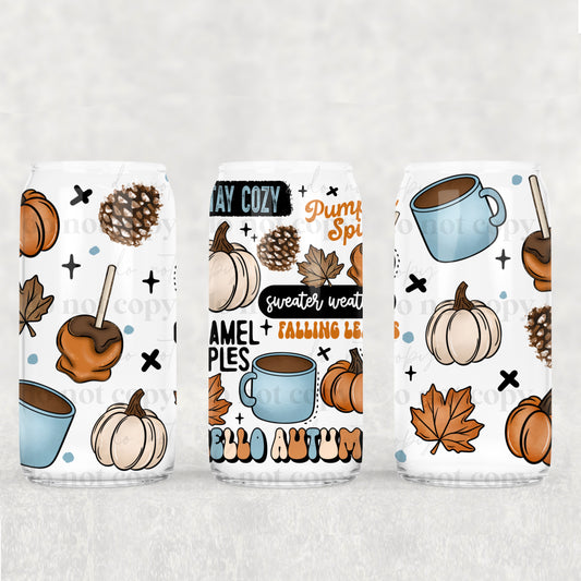 Hello Autumn Collage 16oz Tumbler