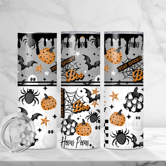 Stay Spooky Boo Skinny Tumbler