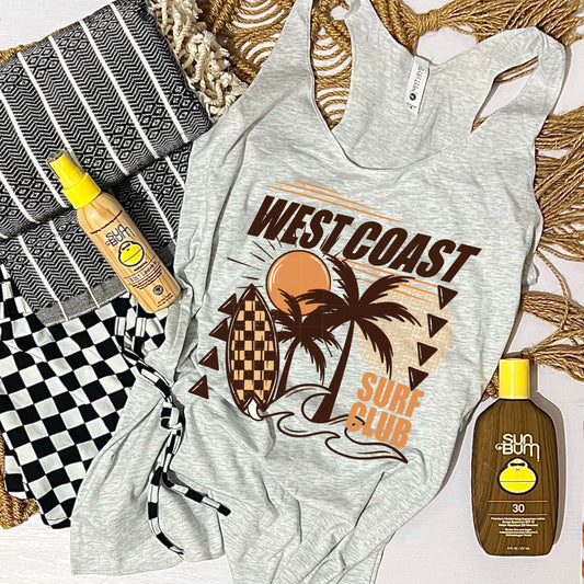West Coast Surf Club Shirt, Crewneck, Hoodie