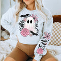 Pink Floral Ghostie Hoodie