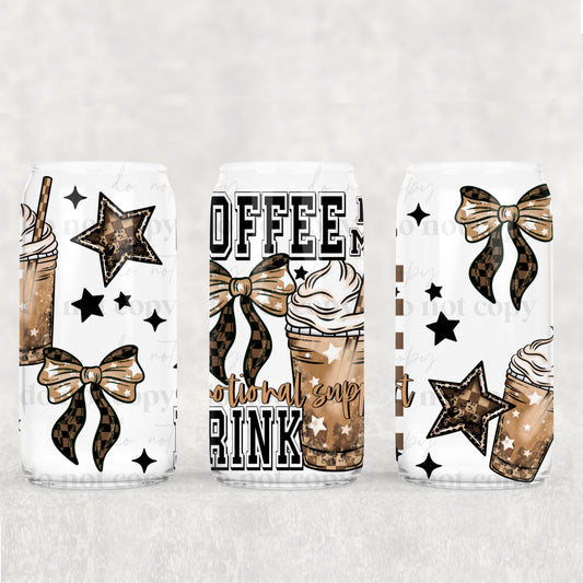 Emotional Support Coffee 16oz Tumbler