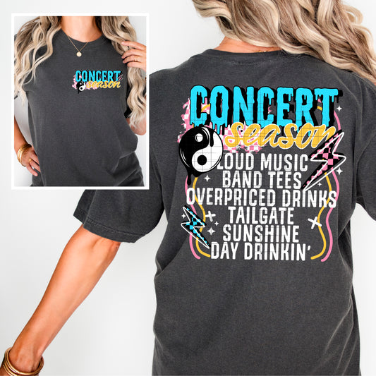 Concert Season (White) Shirt, Crewneck, Hoodie