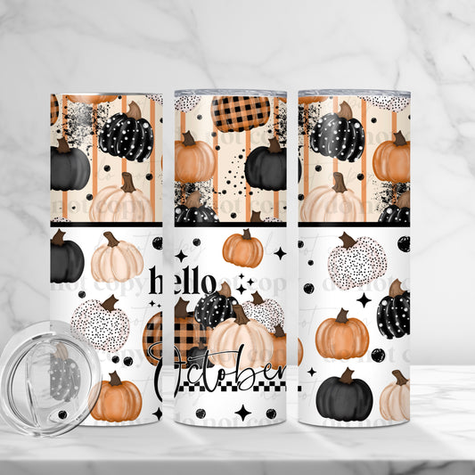 Hello October Skinny Tumbler