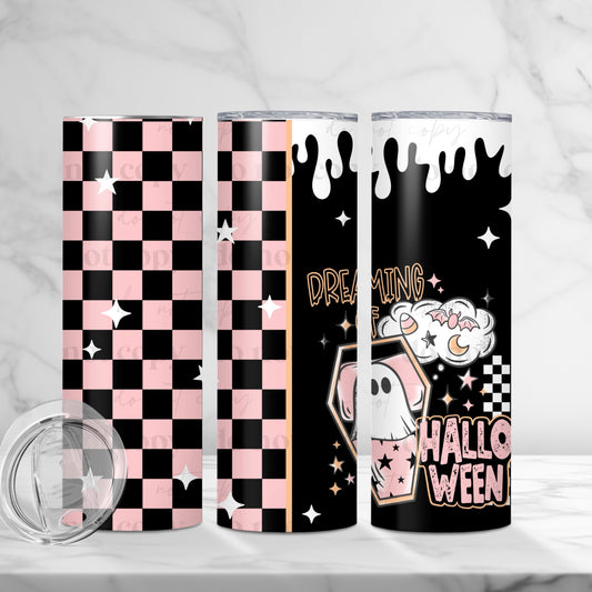 Dreaming of Halloween Skinny Tumbler