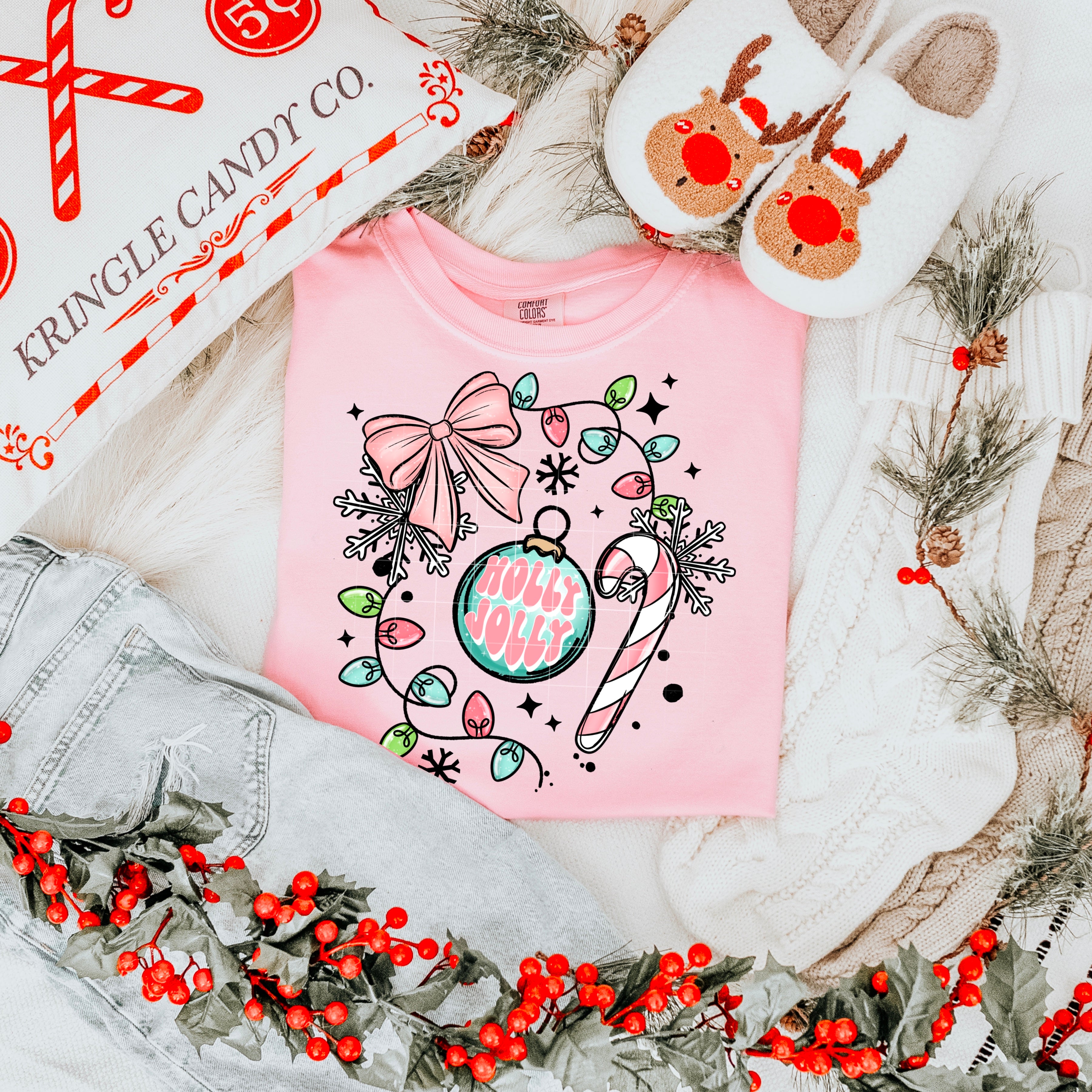 Holly Jolly Ornament