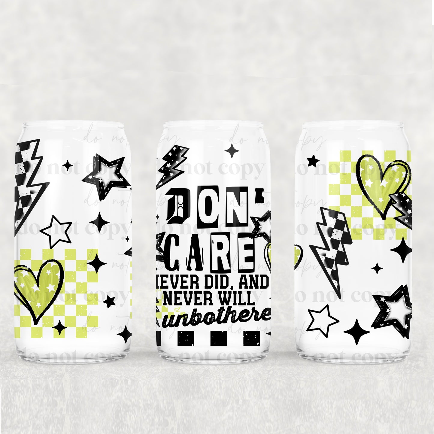 Green I Don’t Care 16oz Tumbler