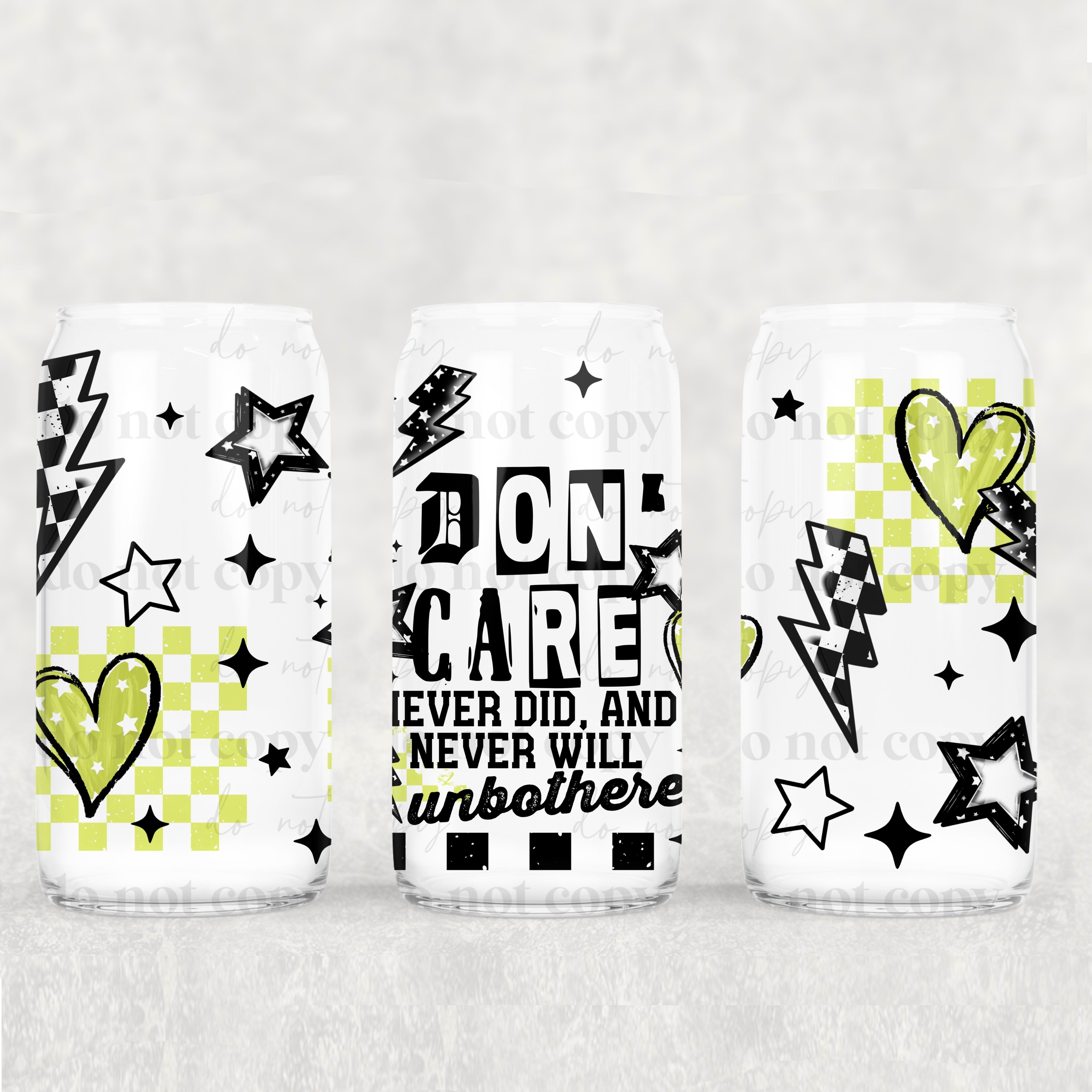 Green I Don’t Care 16oz Tumbler