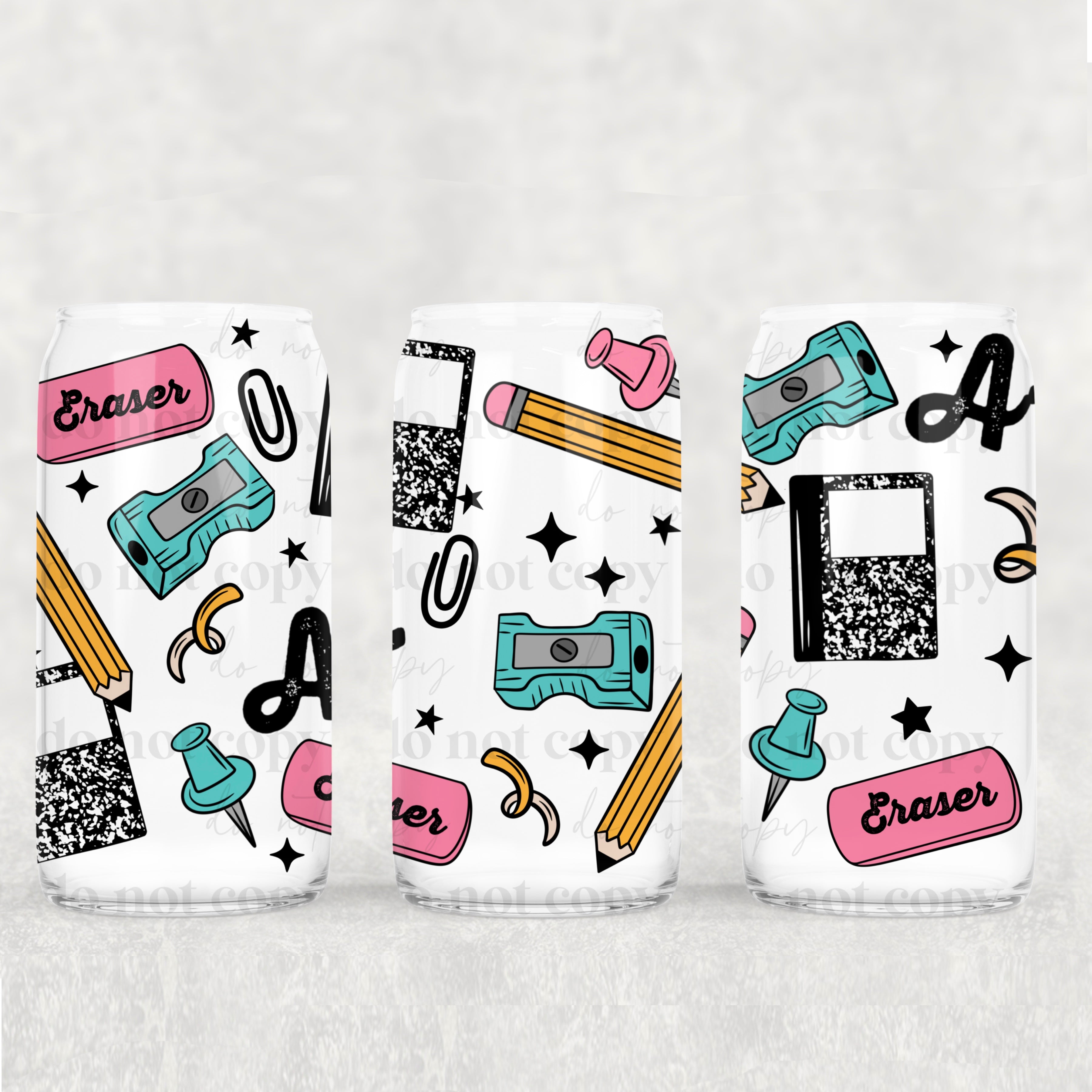 School Supplies 16oz Tumbler