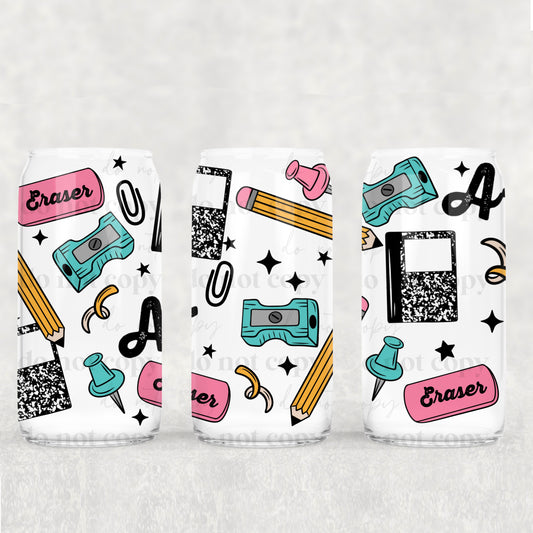 School Supplies 16oz Tumbler