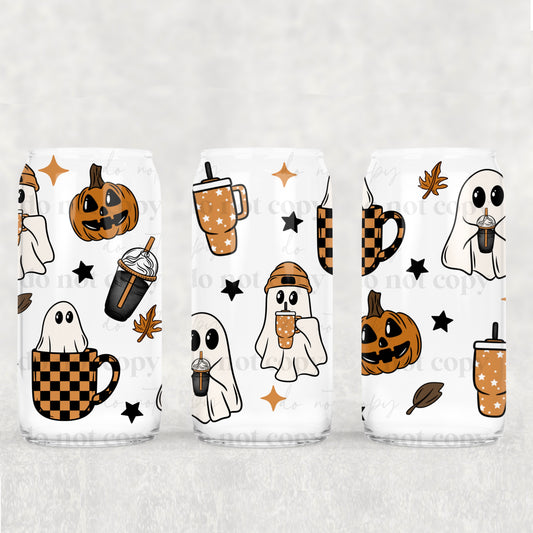 Hydrated Fall Ghosties 16oz Tumbler