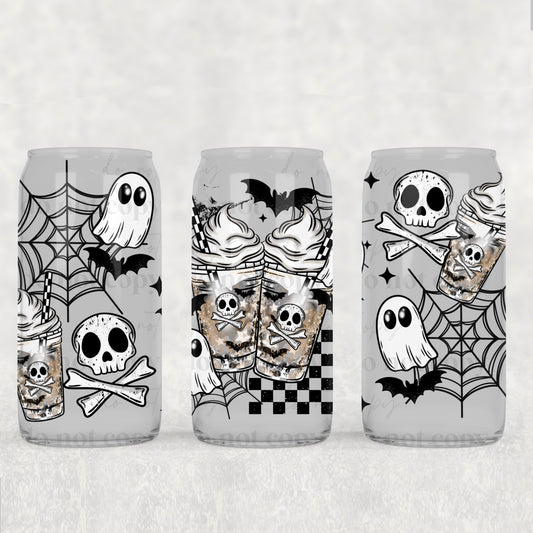 Skull Ghost Coffee 16oz Tumbler