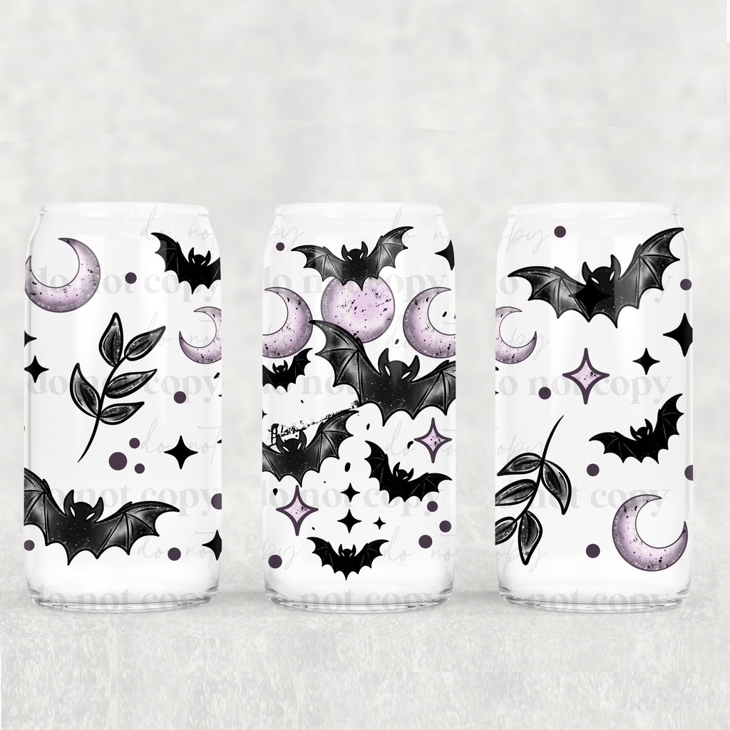 Purple Moons & Bats 16oz Tumbler