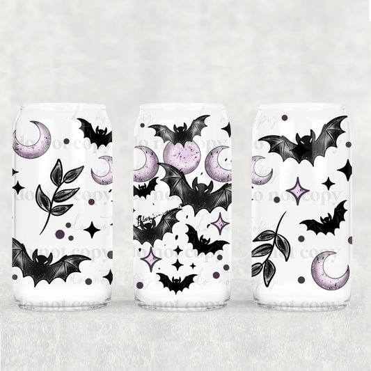 Purple Moons & Bats 16oz Tumbler