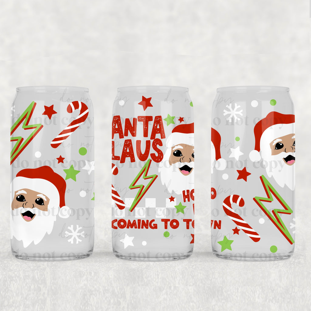 Santa Claus Is Coming (Light) (UVDTF ONLY)  16oz Tumbler