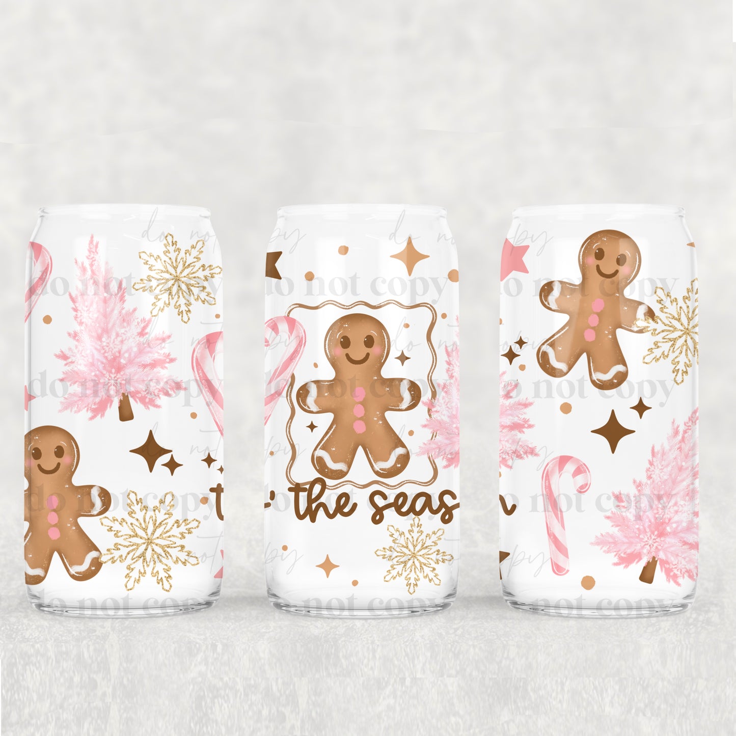 Tis the Season Gingerbread 16oz Tumbler