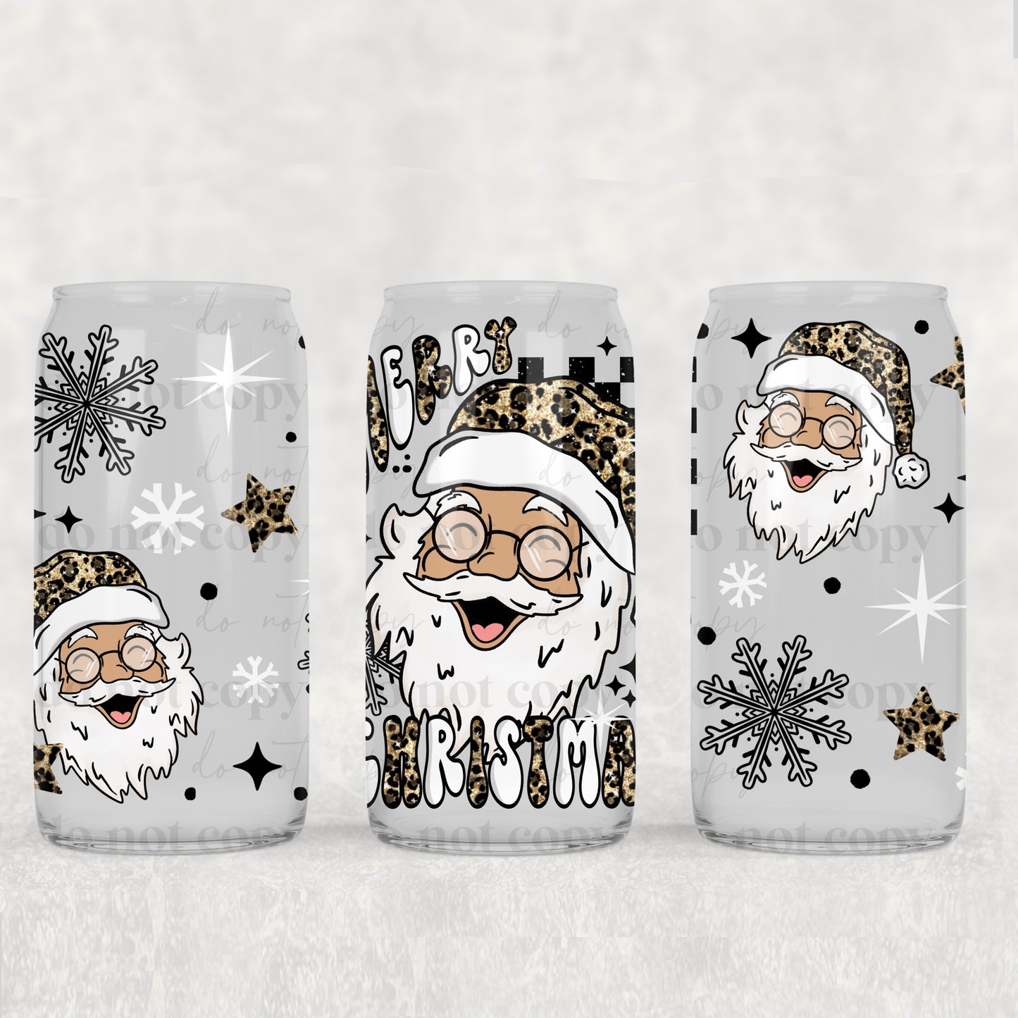 Merry Christmas Santa (Light) (UVDTF ONLY) 16oz Tumbler