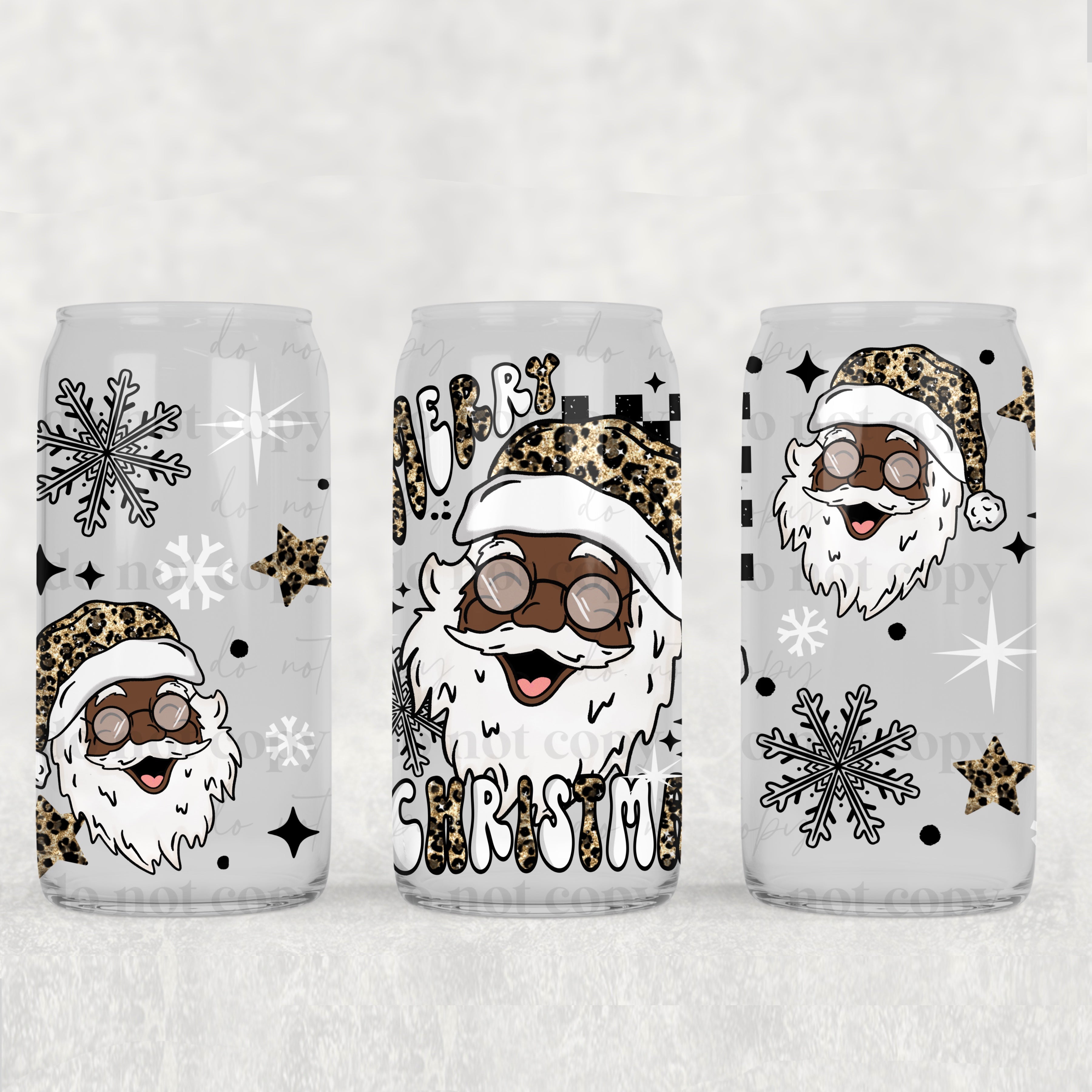 Merry Christmas Santa (Dark) (UVDTF ONLY) 16oz Tumbler