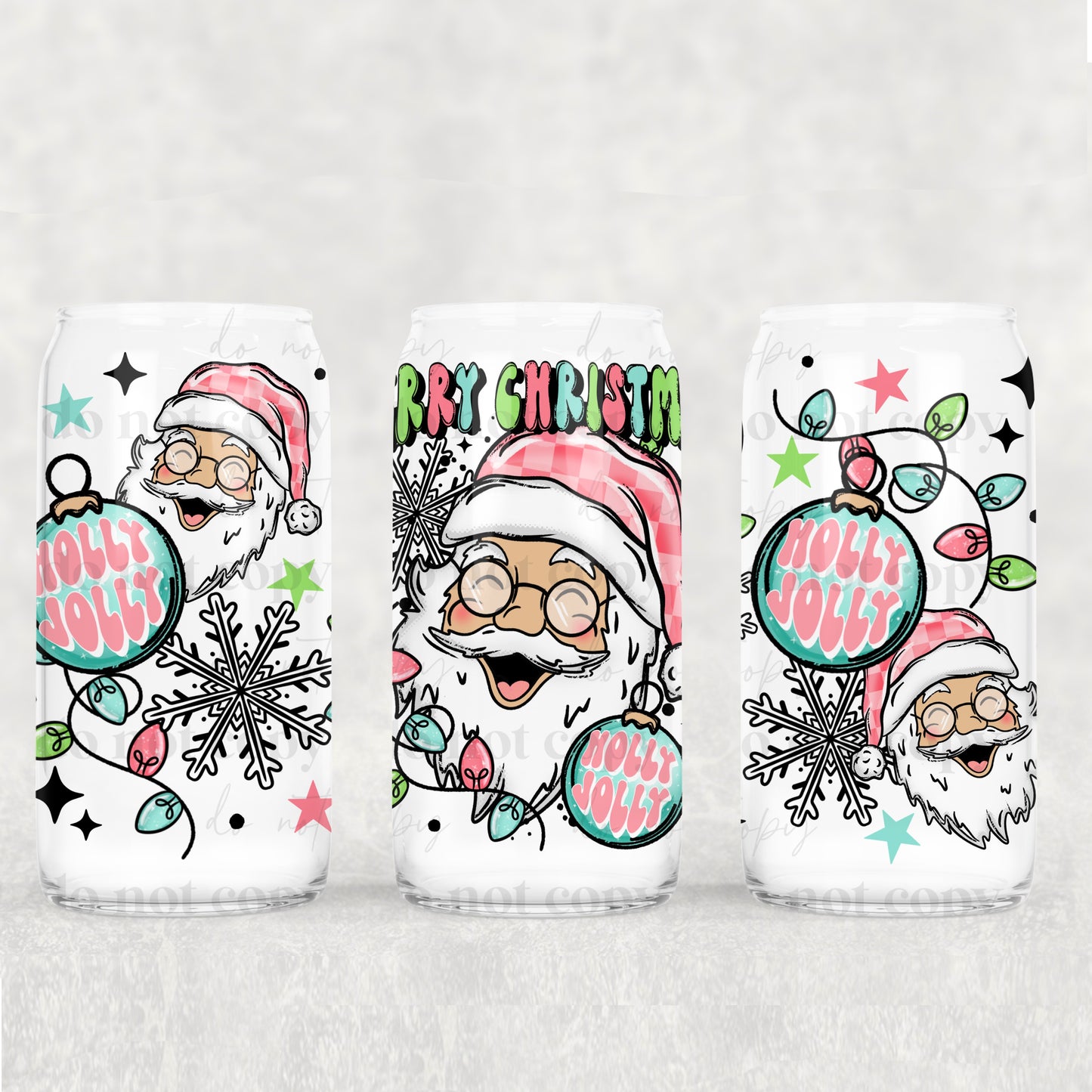 Merry Christmas Santa (Light) 16oz Tumbler