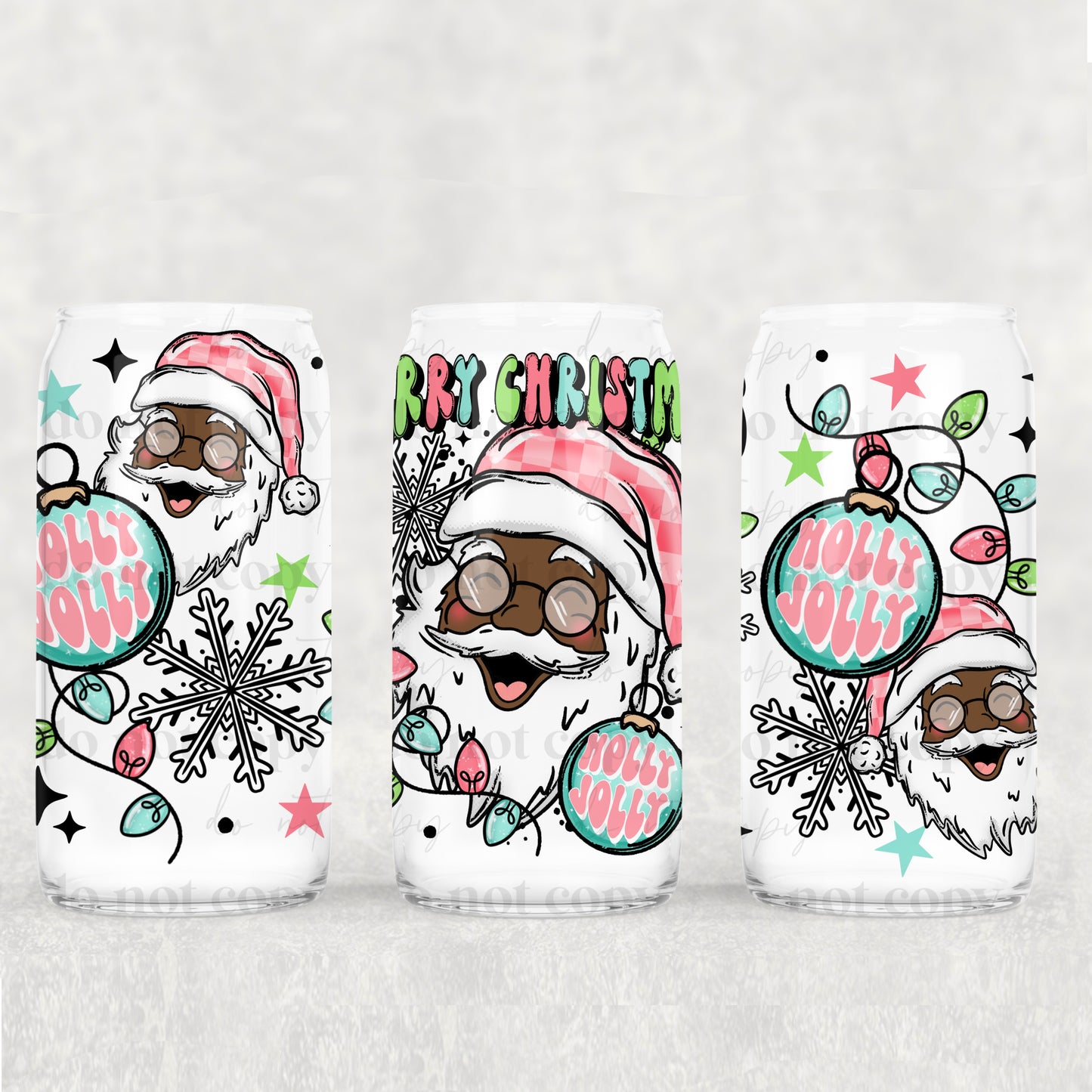 Merry Christmas Santa (Brown) 16oz Tumbler