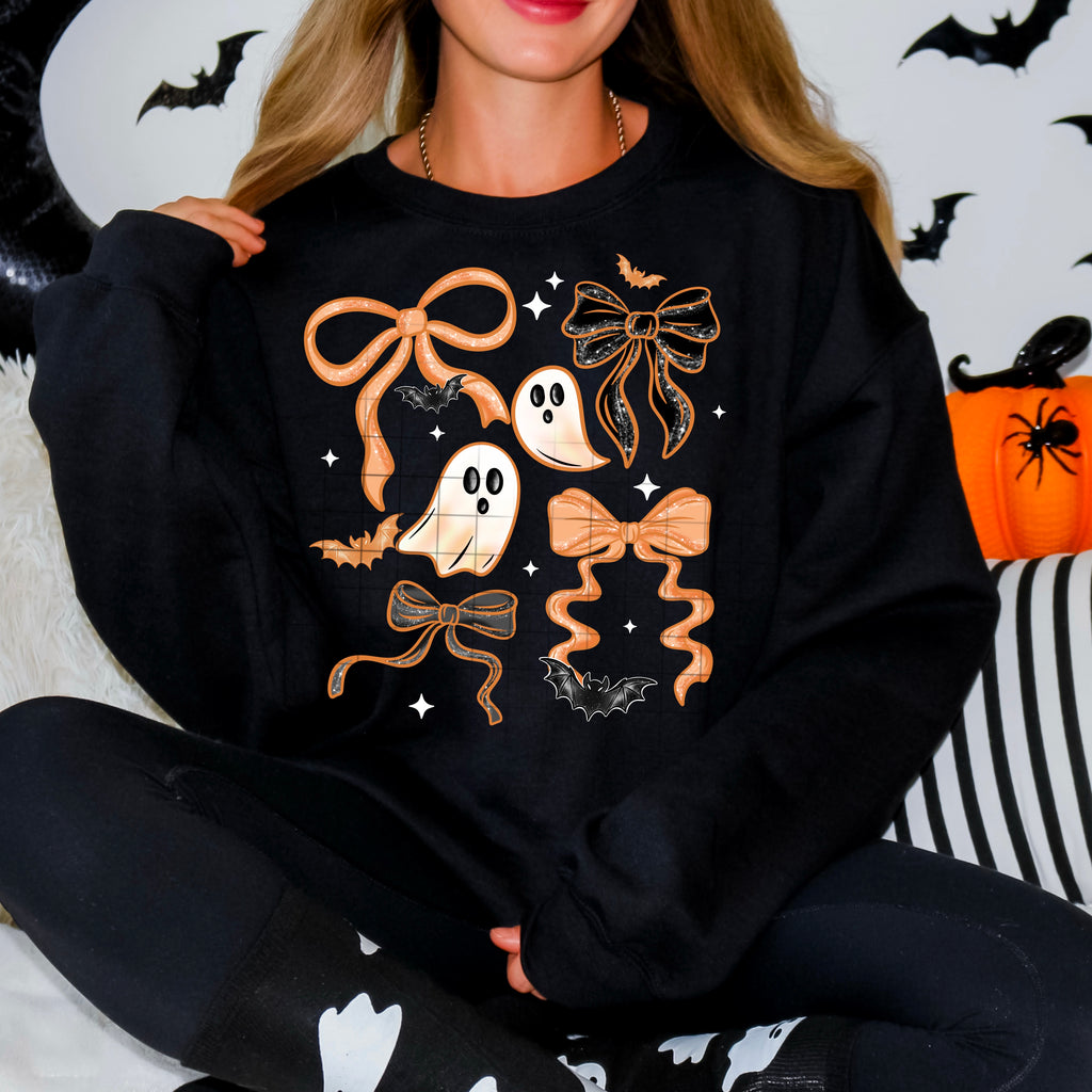 Orange Bows & Ghosties Hoodie