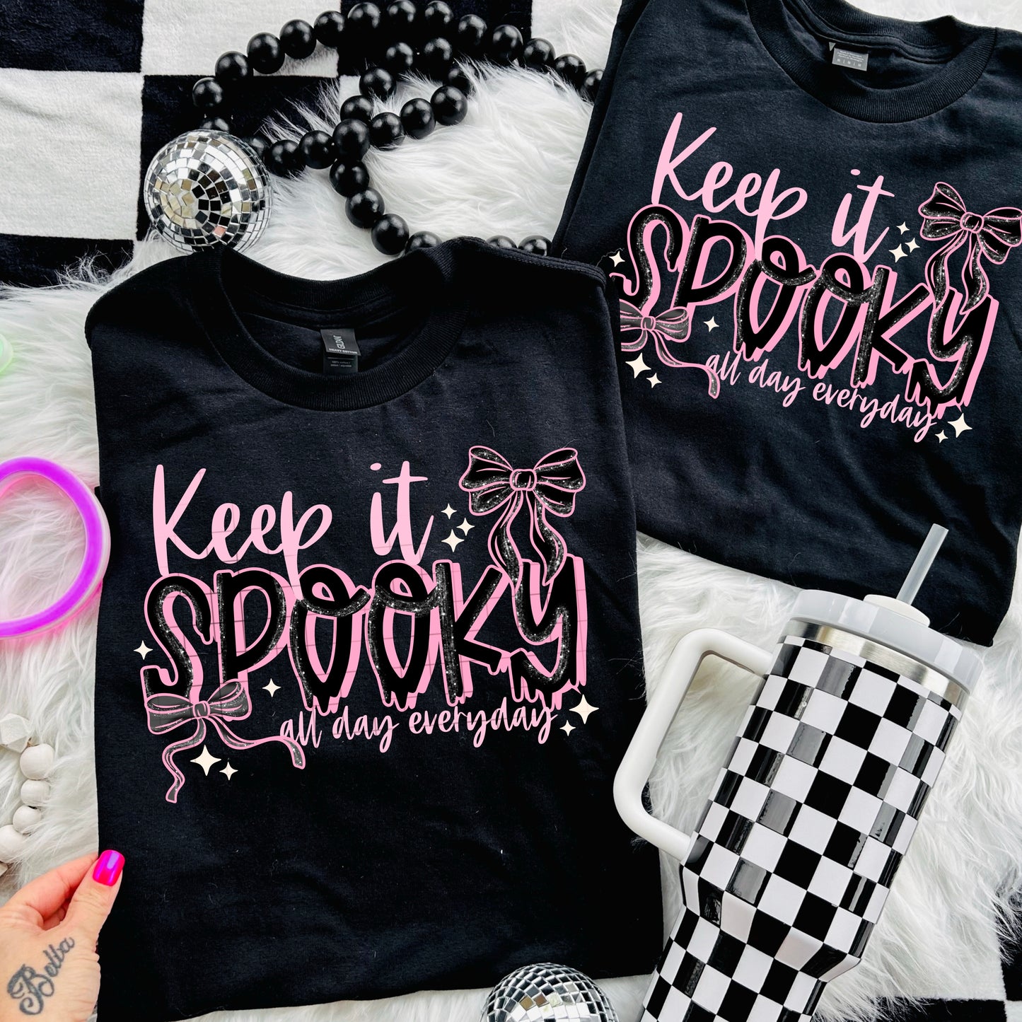 Pink Keep It Spooky Hoodie