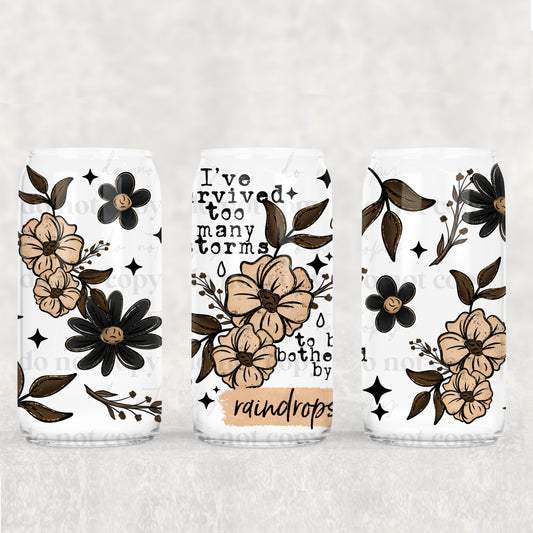 Survived Too Many Storms (Black) 16oz Tumbler